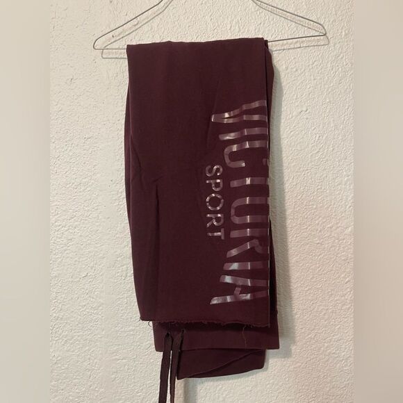 Victoria Sport maroon 2 piece sweatshirt and pants sz M - Picture 5 of 7